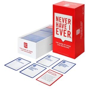 NEW NEVER HAVE I EVER Card Board Game, One Size Red